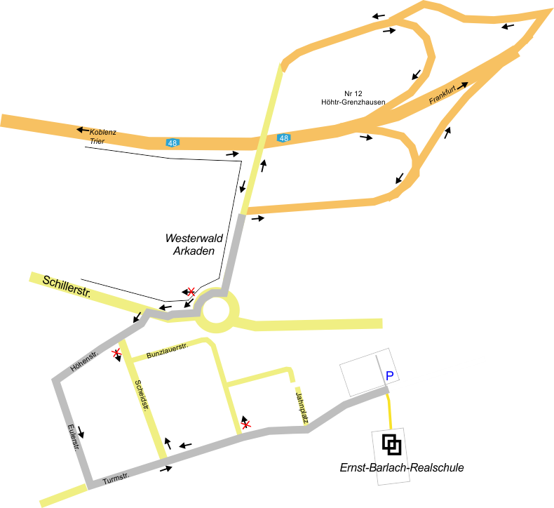Tanzplatz mit Anfahrt